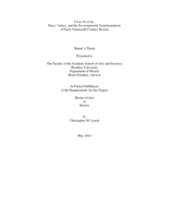 Civic Nature: Place, Values, and the Environmental Transformations of Early Nineteenth Century Boston