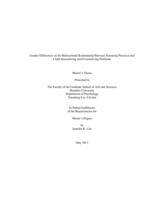 Gender Differences in the Bidirectional Relationship Between Parenting Practices and Child Internalizing and Externalizing Problems