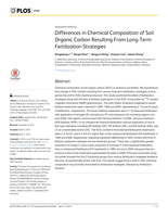 Differences in chemical composition of soil organic carbon resulting from long-term fertilization strategies.