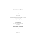 Slavery in Early Roman Palestine