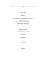 Redefining Self-Sufficiency for Refugee Integration in the United States