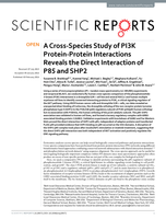 A Cross-Species Study of PI3K Protein-Protein Interactions Reveals the Direct Interaction of P85 and SHP2
