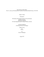 Intervention by Other Means: The U.S.,Cuba, and the Rockefeller Foundation International Health Division, 1929-1946