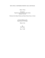 Educating An Orthodox Feminist: Male and Female