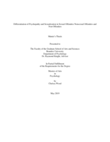 Differentiation of Psychopathy and Sexualization in Sexual Offenders, Non-Sexual Offenders, and Non-Offenders