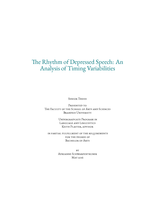 The Rhythm of Depressed Speech: An Analysis of Timing Variabilities