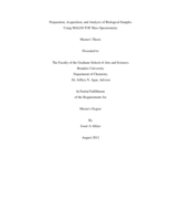 Preparation, Acquisition, and Analysis of Biological Samples Using MALDI-TOF Mass Spectrometry