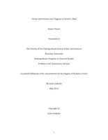 Divine Intervention and Disguise in Homer’s Iliad