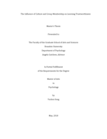 The Influence of Culture and Group Membership on Learning Trustworthiness