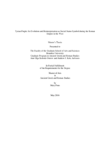Tyrian Purple: Its Evolution and Reinterpretation as Social Status Symbol During the Roman Empire in the West