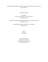 Utilizing Fluidity and Finding the Self: Developing a Multiracial Identity in Institutions of Higher Learning