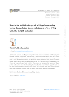 Search for invisible decays of a Higgs boson using vector-boson fusion in pp collisions at  s√=8s=8 TeV with the ATLAS detector