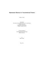 Replacement Matrices for Transmembrane Proteins
