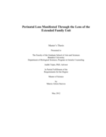 Perinatal Loss Manifested Through the Lens of the Extended Family Unit