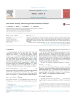 Non-linear duality invariant partially massless models?