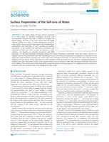 Surface Propensities of the Self-Ions of Water