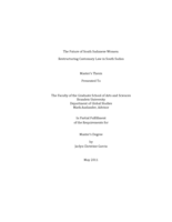 The Future of South Sudanese Women: Restructuring Customary Law in South Sudan