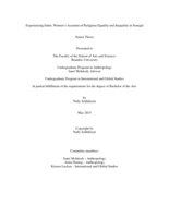 Experiencing Islam: Women's Accounts of Religious Equality and Inequality in Senegal