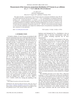 Measurement of the transverse momentum distribution of W bosons in p p collisions at s = 7 _ _ TeV with the ATLAS detector