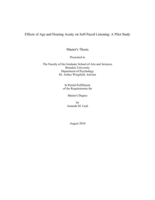 Effects of Age and Hearing Acuity on Self-Paced Listening: A Pilot Study