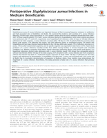 Postoperative Staphylococcus aureus infections in Medicare beneficiaries.