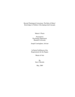 Beyond Theological Correctness: The Role of Others’  Knowledge in Children’s Developing God-Concepts