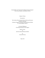 Sustainability and "The Fall of the Western Roman Empire"