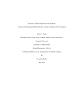 Sexuality, and Development in the Maghreb: Origins of Institutionalized Homophobia, and the Disruption of Development