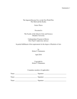 The Imperial Russian Navy in the First World War: The Myth and the Reality