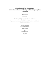 Grandsons Who Remember: Intersections of Holocaust Heritage and Contemporary Male Positioning