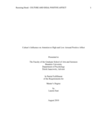 Culture’s Influence on Attention to High and Low Arousal Positive Affect
