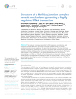 Structure of a Holliday junction complex reveals mechanisms governing a highly regulated DNA transaction.
