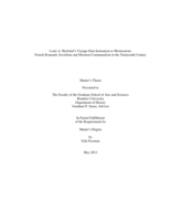 Louis A. Bertrand’s Voyage from Icarianism to Mormonism:  French Romantic Socialism and Mormon Communalism in the Nineteenth Century