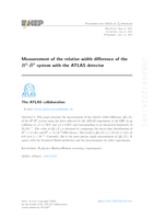 Measurement of the relative width difference of the B0 -B-0 system with the ATLAS detector
