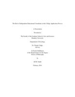 The Role of Independent Educational Consultants in the College Application Process