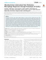 Mycobacterium tuberculosis Hip1 modulates macrophage responses through proteolysis of GroEL2.