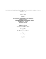 Ezras Noshim and Unruly Bodies: Disciplining Sexual Behavior of Jewish Immigrant Women in Argentina in 1936