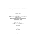 The Perfect Storm: American Jewish Communal Relations  with Evangelical Zionists at the Turn of the Millennium