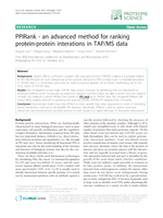 PPIRank - An Advanced Method for Ranking Protein-protein Interactions in TAP/MS Data