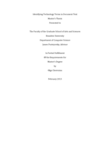 Identifying Technology Terms in Document Text
