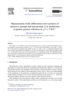 Measurement of the differential cross-sections of inclusive, prompt and non-prompt J/ψ production in proton–proton collisions at s=7 TeV