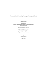 Psychosocial Genetic Counseling: Techniques, Training, and Theory