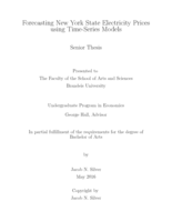 Forecasting New York State Day-Ahead Electricity Spot Price using Time-Series Models