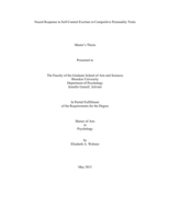 Neural Response to Self-Control Exertion in Competitive Personality Traits