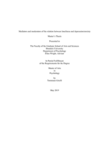 Mediators and moderators of the relation between loneliness and depression/anxiety