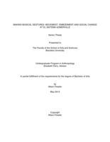 Making Musical Gestures: Movement, Embodiment, and Social Change at El Sistema Somerville