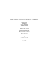Family Pals: An Exploration of Parents' Experiences