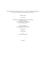 Understanding the Post-Communist Perspective: An Analysis of Identity Development in Slovenia, Slovakia, and the Czech Republic from 1995 to 2013