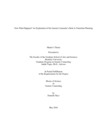 Now What Happens? An Exploration of the Genetic Counselor’s Role in Transition Planning