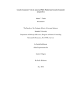 Genetic Counselors’ role in maternal PKU: Patient and Genetic Counselor perspectives